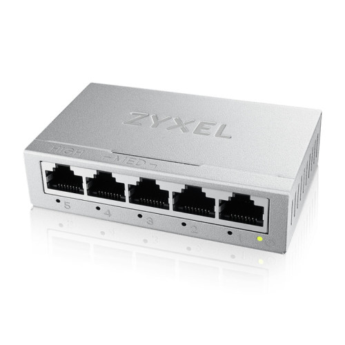 Коммутатор/ Коммутатор Zyxel GS-105B v5, 5 портов 1000 Мбит/с, настольный, металлический корпус