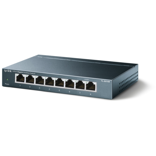 Коммутатор/ 8-port Desktop Gigabit Switch, 8 10/100/1000M RJ45 ports, metal case Коммутатор/ 8-port Desktop Gigabit Switch, 8 10/100/1000M RJ45 ports, metal case