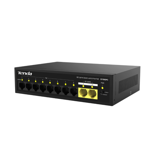 Коммутатор 10PORT/ Коммутатор 10PORT S110GPC TENDA