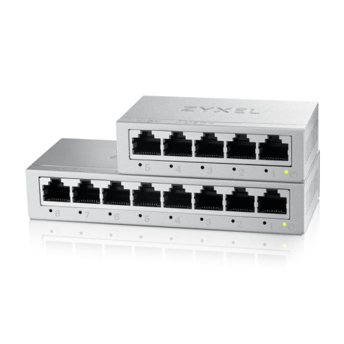 Коммутатор/ Коммутатор Zyxel GS-105B v5, 5 портов 1000 Мбит/с, настольный, металлический корпус