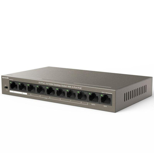 Tenda TEF1110P-8-63W 10-Port 10/100M Desktop Switch with 8-Port PoE Tenda TEF1110P-8-63W 10-Port 10/100M Desktop Switch with 8-Port PoE