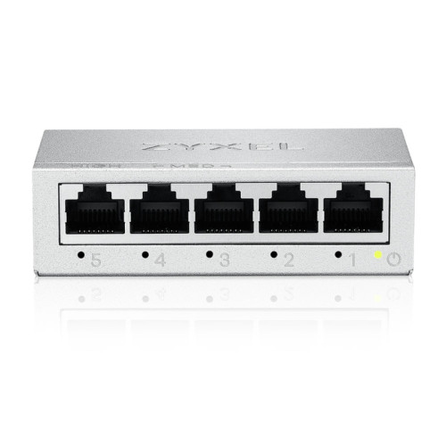 Коммутатор/ Коммутатор Zyxel GS-105B v5, 5 портов 1000 Мбит/с, настольный, металлический корпус