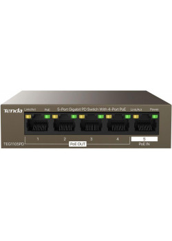 Tenda TEG1105PD 5-Port Gigabit PD Switch With 4-Port PoE