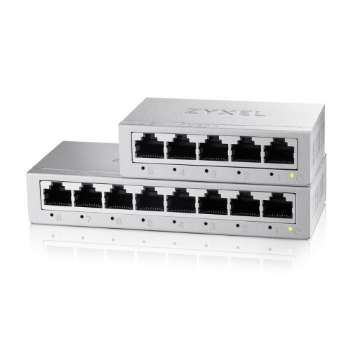 Коммутатор/ Коммутатор Zyxel GS-105B v5, 5 портов 1000 Мбит/с, настольный, металлический корпус