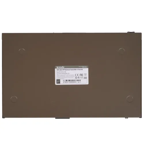 Коммутатор/ Tenda TEF1118P-16-150W Коммутатор неуправляемый PoE, 18 портов, 16х100 Мбит/с, 2x1 Гбит/с, PoE 16х30 Вт (до 130Вт), установка в стойку