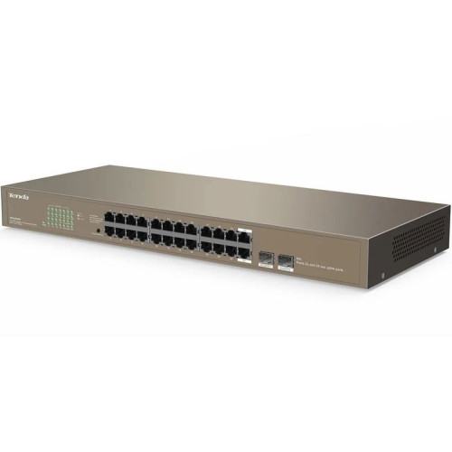 Tenda TEG1024F   24-Port Gigabit Unmanaged Switch with 2 SFP Slots