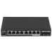 Коммутатор/ Tenda TEM2010X Коммутатор неуправляемый, 10 портов, RJ-45 8х2,5 Гбит/с, SFP+ 2х10 Гбит/с, настольный, металлический корпус