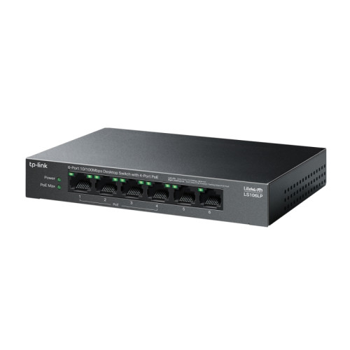 Коммутатор/ 6-Port 10/100 Mbps Desktop Switch with 4-Port PoE