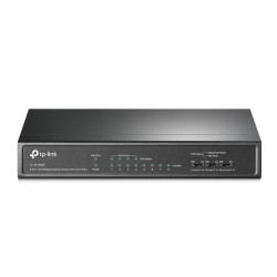 Коммутатор/ 8-port 10/100 Mbps unmanaged switch with 4 PoE ports, metal case, desktop installation, PoE budget-41w.