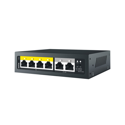 Коммутатор Netis P106C (L2) 6x100Мбит/с 4PoE+ 60W неуправляемый