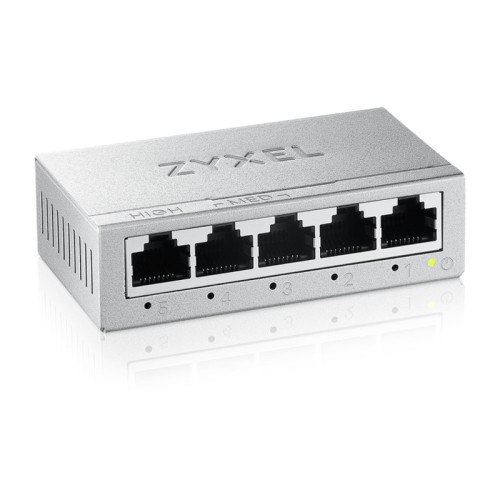 Коммутатор/ Коммутатор Zyxel GS-105B v5, 5 портов 1000 Мбит/с, настольный, металлический корпус