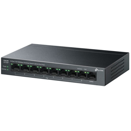Коммутатор/ 9-Port 10/100 Mbps Desktop Switch with 8-Port PoE+