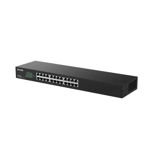 Коммутатор/ Tenda TEG1024G Коммутатор неуправляемый, 24 порта, 24x1 Гбит/с, установка в стойку, металлический корпус