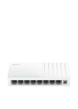 Коммутатор/ 8-Port 10/100 Mbps Desktop Switch, 8 10/100M RJ45 Ports, Loop Detection, Desktop Plastic Case, Power Saving, Plug & Play