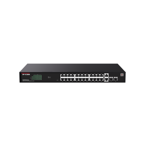 Управляемый PoE-коммутатор 26GE+2SFP IP-COM