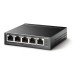 Коммутатор/ 5-port Gigabit unmanaged switch with 4 PoE + ports, metal case, desktop installation, PoE budget-40W