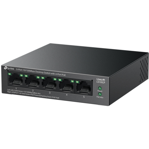 Коммутатор/ 5-Port 10/100 Mbps Desktop Switch with 4-Port PoE