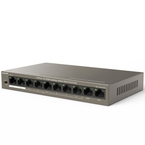 Tenda TEF1110P-8-63W 10-Port 10/100M Desktop Switch with 8-Port PoE