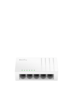 Коммутатор CUDY 5-Port 10/100 Mbps Desktop Switch 5-Port 10/100 Mbps Desktop Switch, 5 10/100M RJ45 Ports, Loop Detection, Desktop Plastic Case, Power Saving, Plug & Play, Wall-Mount