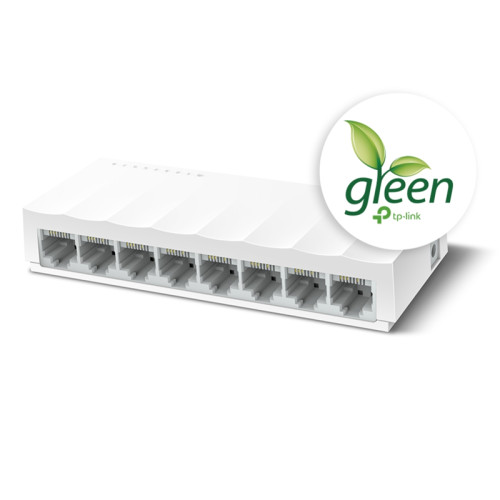 Коммутатор/ 8-port 10/100Mbps unmanaged switch, plastic case, desktop and wall mountable