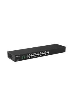 Коммутатор/ Tenda TEG1024G Коммутатор неуправляемый, 24 порта, 24x1 Гбит/с, установка в стойку, металлический корпус