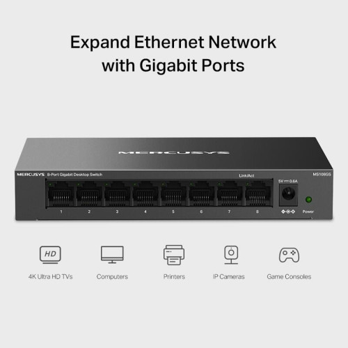 Коммутатор/ 8-Port Gigabit Desktop Switch Коммутатор/ 8-Port Gigabit Desktop Switch