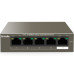 Tenda TEF1105P-4-63W 5-Port 10/100Mbps Desktop Switch with 4-Port PoE