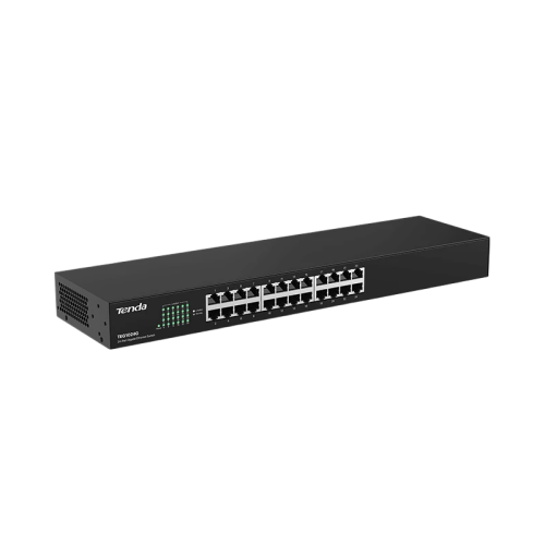 Коммутатор/ Tenda TEG1024G Коммутатор неуправляемый, 24 порта, 24x1 Гбит/с, установка в стойку, металлический корпус