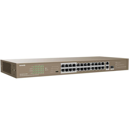Tenda TEF1126P-24-250W 24FE+2GE/1SFP Rackmount Switch With 24-Port PoE Tenda TEF1126P-24-250W 24FE+2GE/1SFP Rackmount Switch With 24-Port PoE