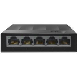 5 ports Giga Unmanaged switch, 5 10/100/1000Mbps RJ-45 ports, plastic shell, desktop and wall mountable