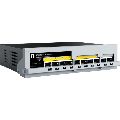 Коммутатор/ Неуправляемый PoE коммутатор Fast Ethernet, 8 портов 100 Мбит/с PoE+, 2 Uplink порта 1000 Мбит/с RJ45, БП 130 Вт Коммутатор/ Неуправляемый PoE коммутатор Fast Ethernet, 8 портов 100 Мбит/с PoE+, 2 Uplink порта 1000 Мбит/с RJ45, БП 130 Вт