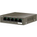 Tenda TEF1105P-4-63W 5-Port 10/100Mbps Desktop Switch with 4-Port PoE