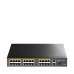 Коммутатор/ 24-Port 10/100M PSE RJ-45 +2 Gigabit RJ- 45 +1SFP Port with 24 POE Ports Switch with Built-in power supply, support 16-port IEEE 802.3at PoE+ Injector, Rack-mountable Steel case, 300W Internal