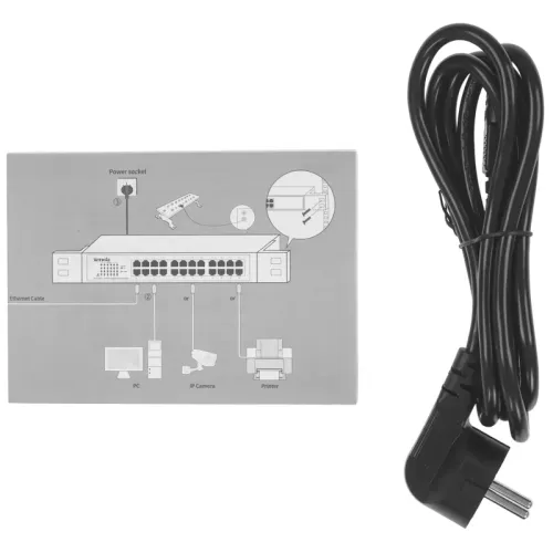 Коммутатор/ Tenda TEG1016G Коммутатор неуправляемый, 16 портов, 16x1 Гбит/с, установка в стойку, металлический корпус