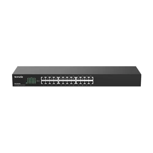 Коммутатор/ Tenda TEG1024G Коммутатор неуправляемый, 24 порта, 24x1 Гбит/с, установка в стойку, металлический корпус