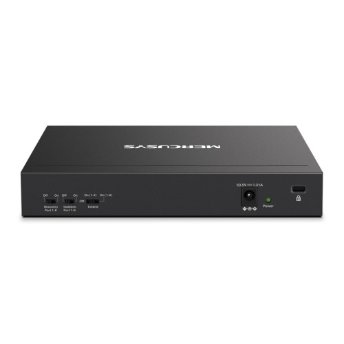 Коммутатор Mercusys MS110CP (L2) 8x100Мбит/с 2x1Гбит/с 8PoE+ 65W неуправляемый