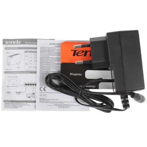 Коммутатор/ Tenda S105 Мини-коммутатор неуправляемый, 5 портов, 5*10/100 Мбит/с портов с автосогласованием, разъемом RJ45, поддержка авто-MDI / MDIX Коммутатор/ Tenda S105 Мини-коммутатор неуправляемый, 5 портов, 5*10/100 Мбит/с портов с автосогласованием, разъемом RJ45, поддержка авто-MDI / MDIX