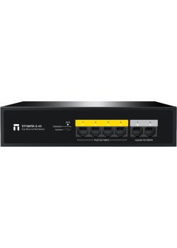 Коммутатор Netis ST106PDI-2-43 (L2) 6x100Мбит/с 4PoE 43W неуправляемый