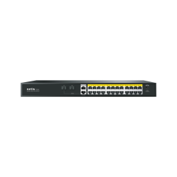 Коммутатор Netis P124GH (L2) 24x100Мбит/с 2x1Гбит/с 1xКомбо(1000BASE-T/SFP) 1SFP 24PoE 24PoE+ 360W неуправляемый
