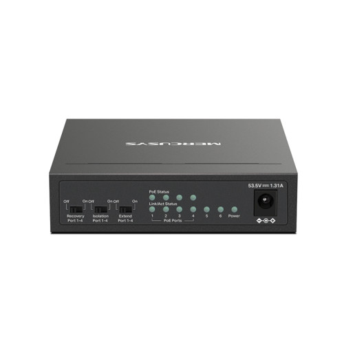 Коммутатор/ 6-Port 10/100Mbps Desktop Switch with 4-Port PoE+
