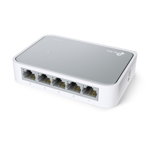 Коммутатор/ 5-port 10/100M mini Desktop Switch, 5 10/100M RJ45 ports, Plastic case