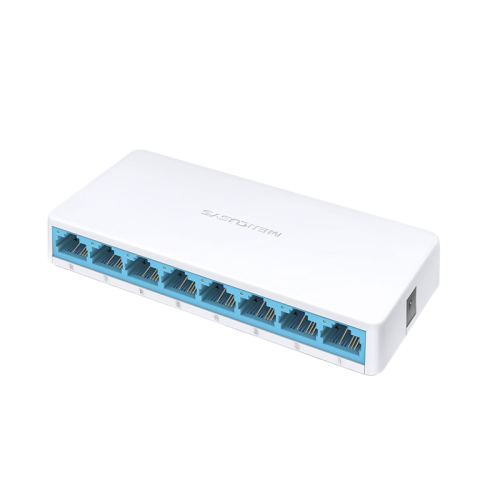 8-port 10/100Mbps desktop switch, plastic case