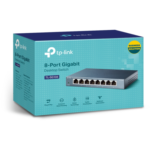 Коммутатор/ 8-port Desktop Gigabit Switch, 8 10/100/1000M RJ45 ports, metal case Коммутатор/ 8-port Desktop Gigabit Switch, 8 10/100/1000M RJ45 ports, metal case