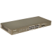 Коммутатор/ Tenda TEG1118P-16-250W Коммутатор неуправляемый PoE, 16 портов, 16x1 Гбит/с, PoE 16х30 Вт (до 230Вт), SFP 2x1 Гбит/с, установка в стойку