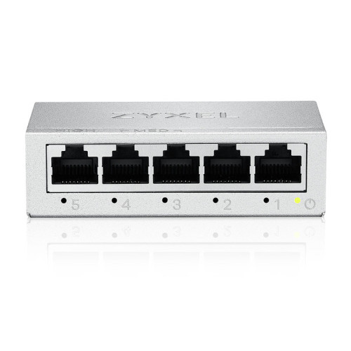 Коммутатор/ Коммутатор Zyxel GS-105B v5, 5 портов 1000 Мбит/с, настольный, металлический корпус
