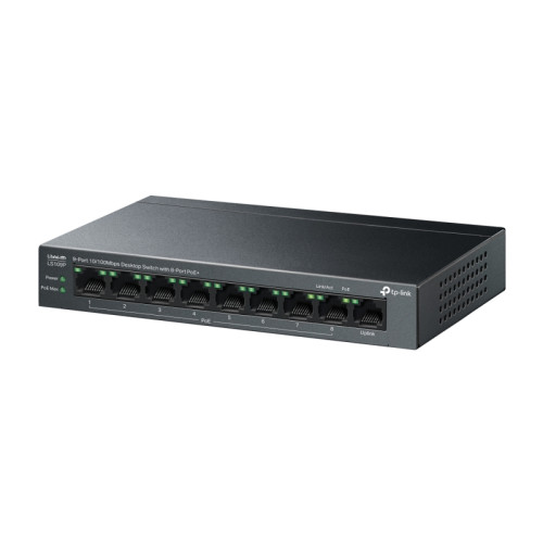 Коммутатор/ 9-Port 10/100 Mbps Desktop Switch with 8-Port PoE+