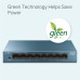 8 ports Giga Unmanagement switch, 8 10/100/1000Mbps RJ-45 ports, metal shell, desktop and wall mountable, plug and play, support 802.1p QoS, power saving