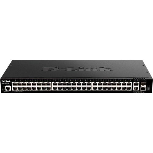Коммутатор D-Link DGS-1520-52/A1A (L3) 48x1Гбит/с 2x10Гбит/с 2xКомбо(10GBase-T/SFP+) 2SFP+ управляемый