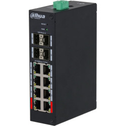 12-Port Hardened Managed Switch with 8-Port PoE
