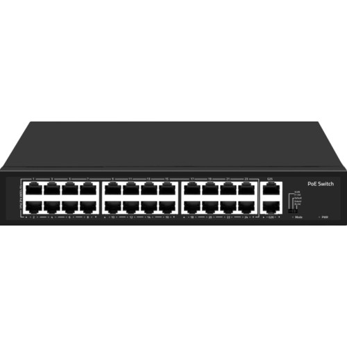 Коммутатор Falcon Eye FE-24FPG2 00-00330355 24x100Мбит/с 2x1Гбит/с 24PoE